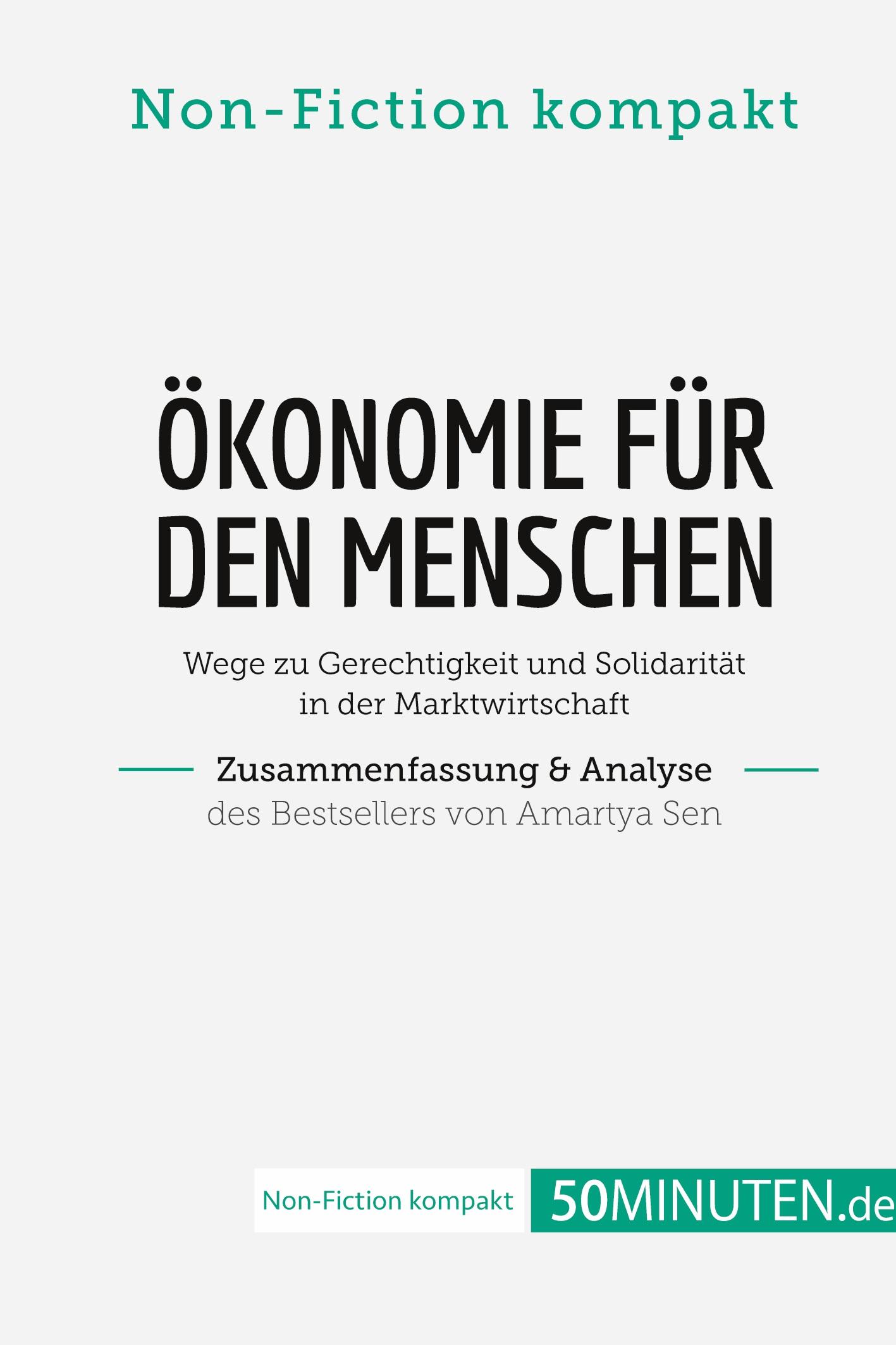Cover: 9782808022651 | Ökonomie für den Menschen. Zusammenfassung &amp; Analyse des...