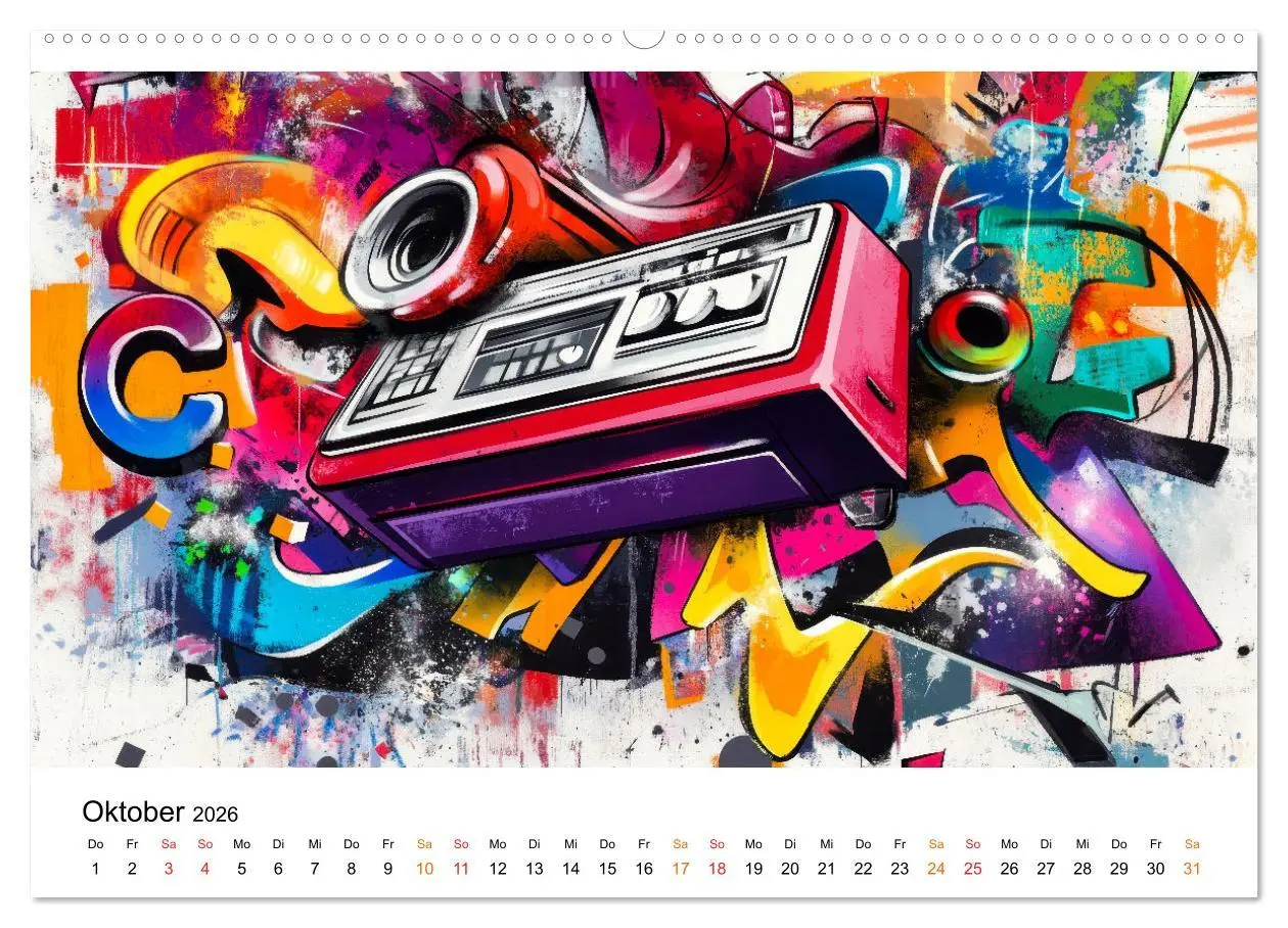 Bild: 9783457302651 | Graffiti &amp; Street Art - Kunstwerke der Straße (Wandkalender 2026...