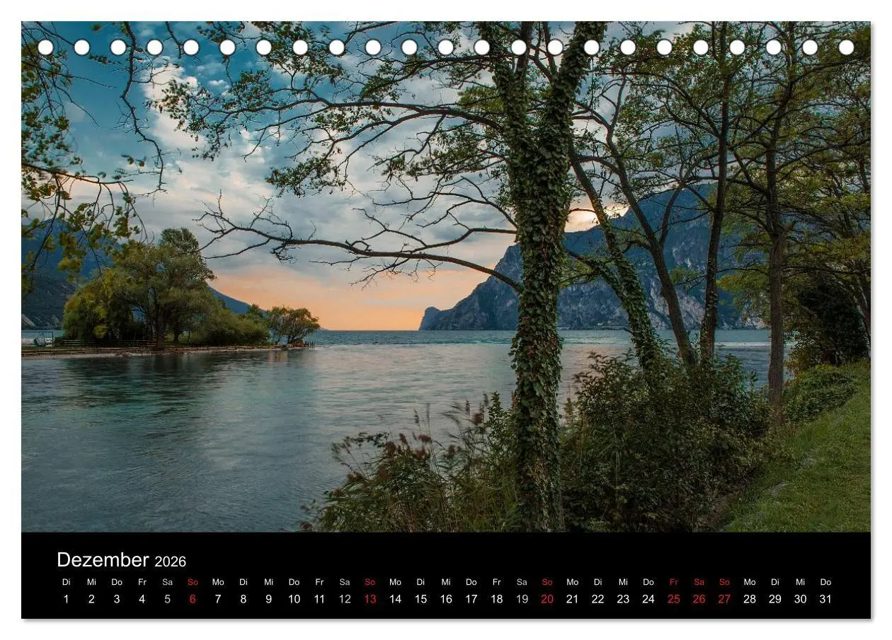 Bild: 9783516012651 | Die schönste Seite am Gardasee (Tischkalender 2026 DIN A5 quer),...