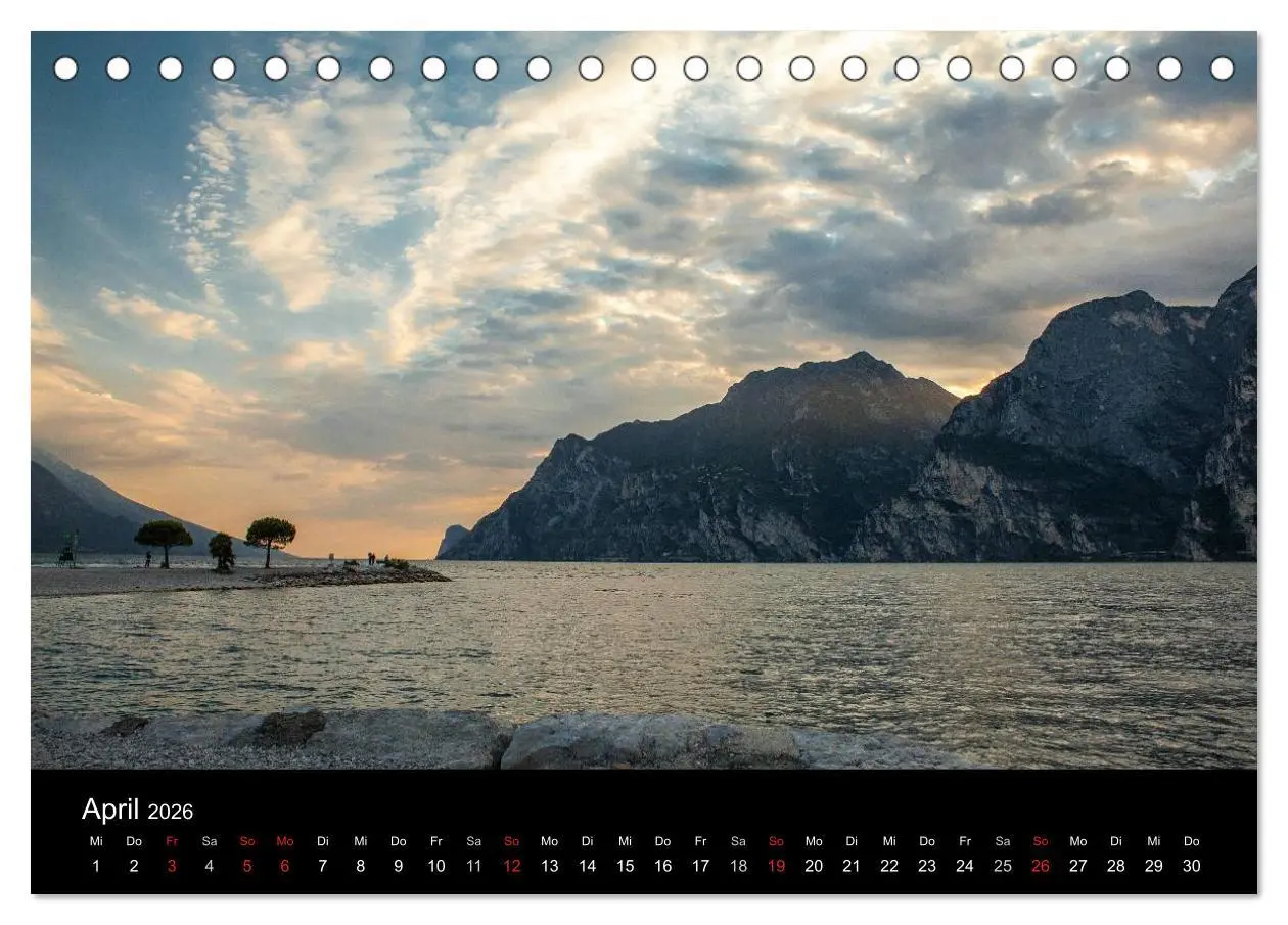 Bild: 9783516012651 | Die schönste Seite am Gardasee (Tischkalender 2026 DIN A5 quer),...