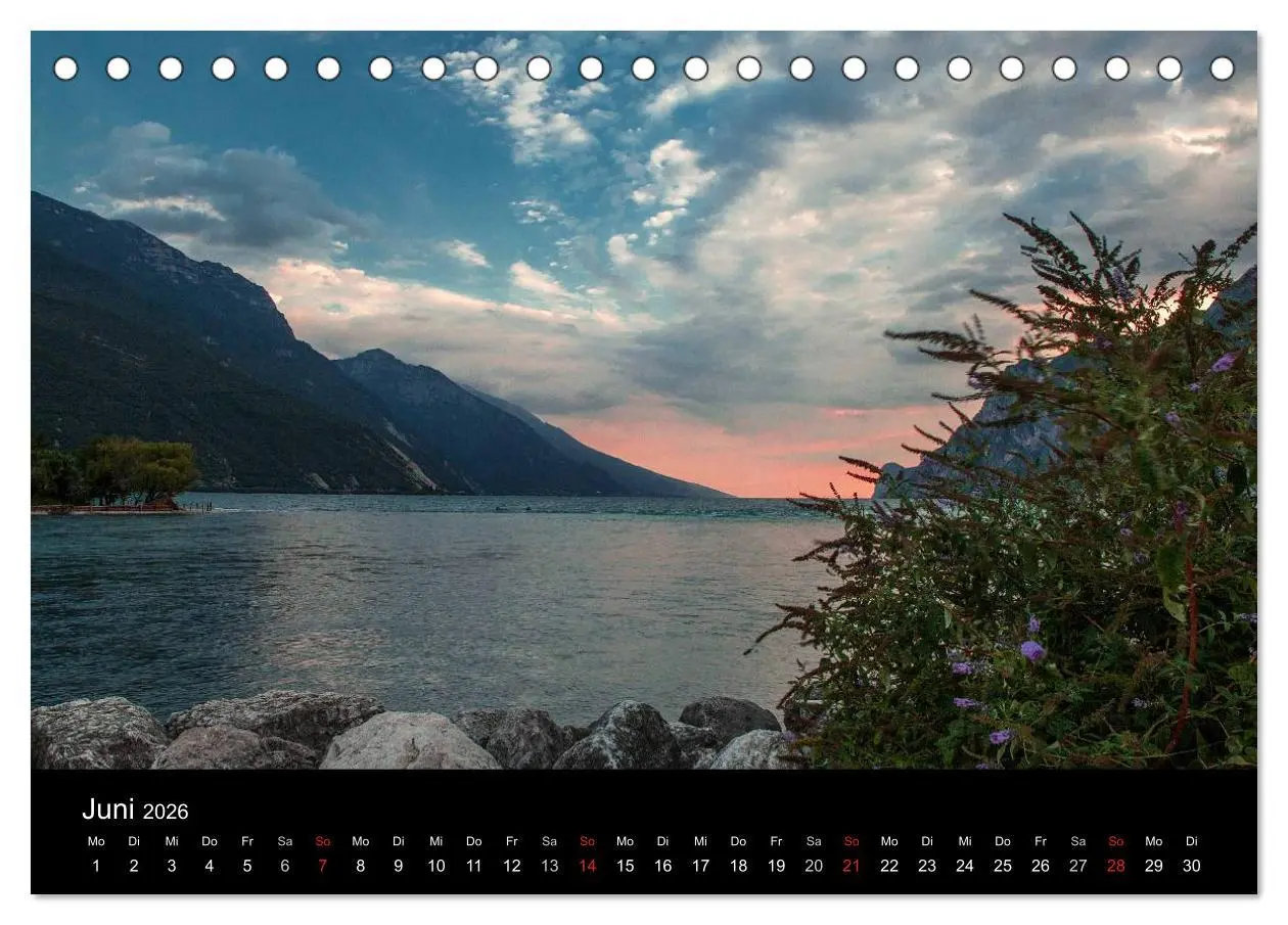 Bild: 9783516012651 | Die schönste Seite am Gardasee (Tischkalender 2026 DIN A5 quer),...