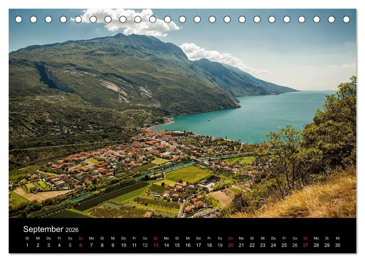 Bild: 9783516012651 | Die schönste Seite am Gardasee (Tischkalender 2026 DIN A5 quer),...