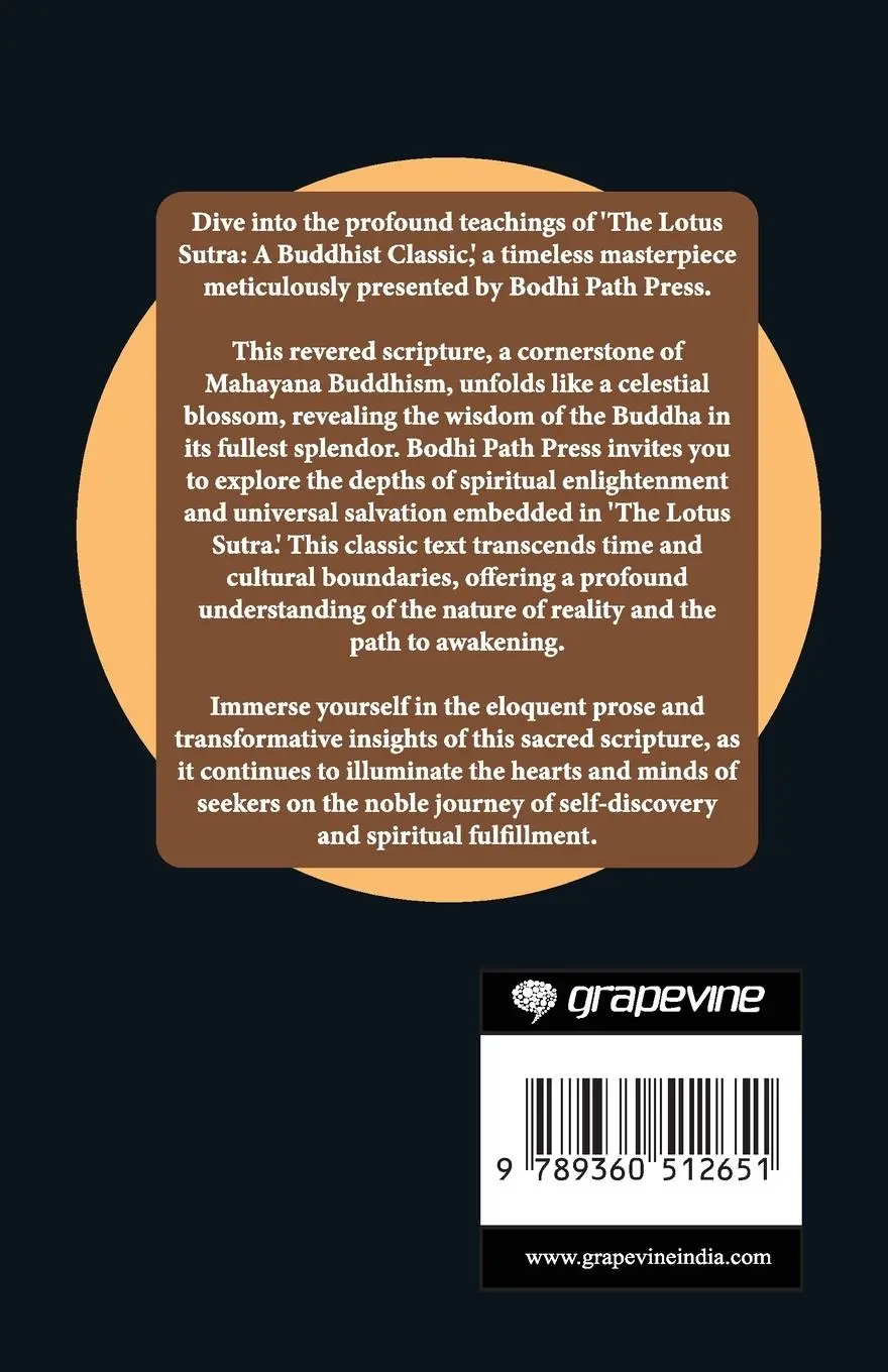 Rückseite: 9789360512651 | The Lotus Sutra | A Buddhist Classic (From Bodhi Path Press) | Press