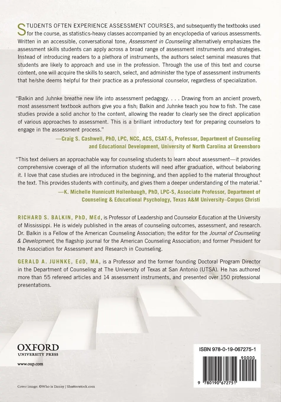 Rückseite: 9780190672751 | ASSESSMENT IN COUNSELING P | Balkin | Taschenbuch | Englisch | 2018