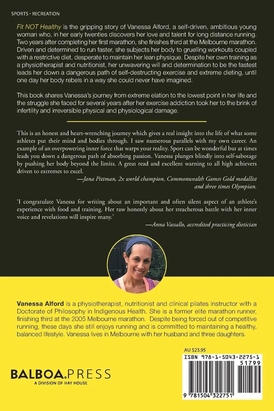 Rückseite: 9781504322751 | Fit Not Healthy | Vanessa Alford | Taschenbuch | Englisch | 2020
