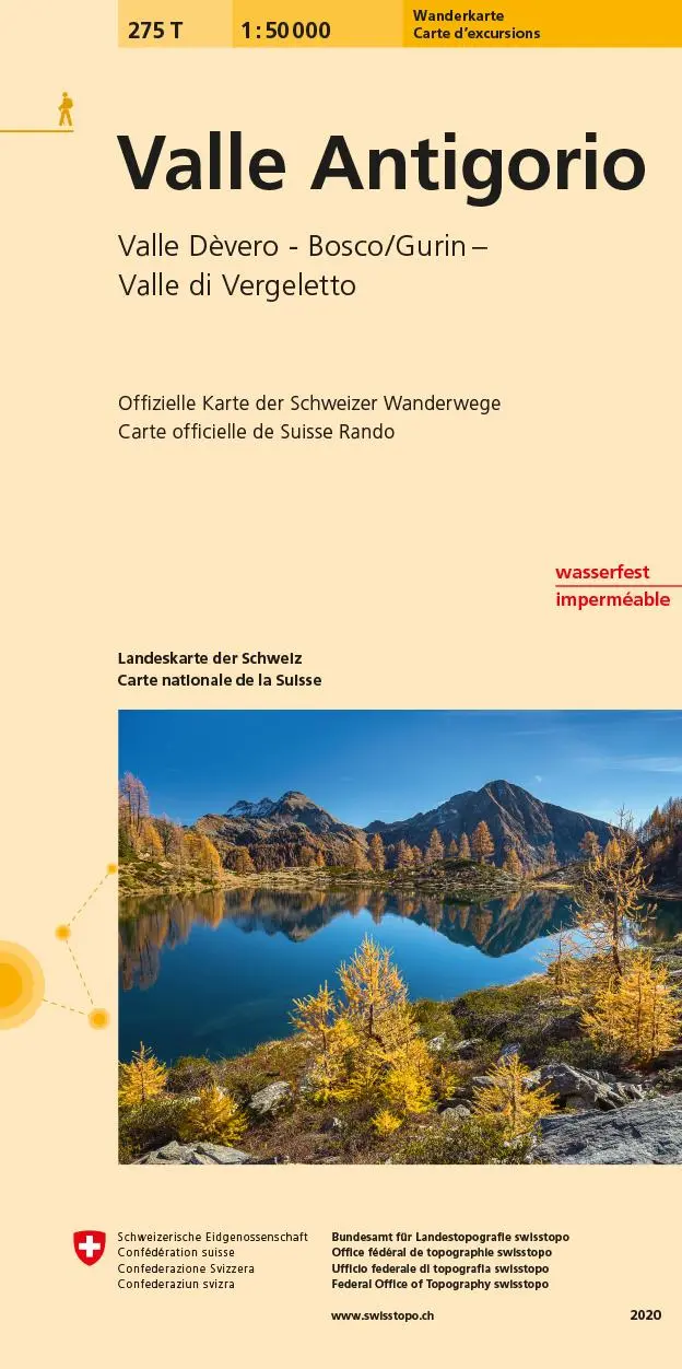 Cover: 9783302302751 | Swisstopo 1 : 50 000 Valle Antigorio | (Land-)Karte | Deutsch | 2026