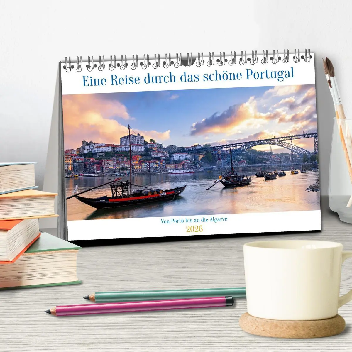 Bild: 9783457462751 | Von Porto bis an die Algarve (Tischkalender 2026 DIN A5 quer),...