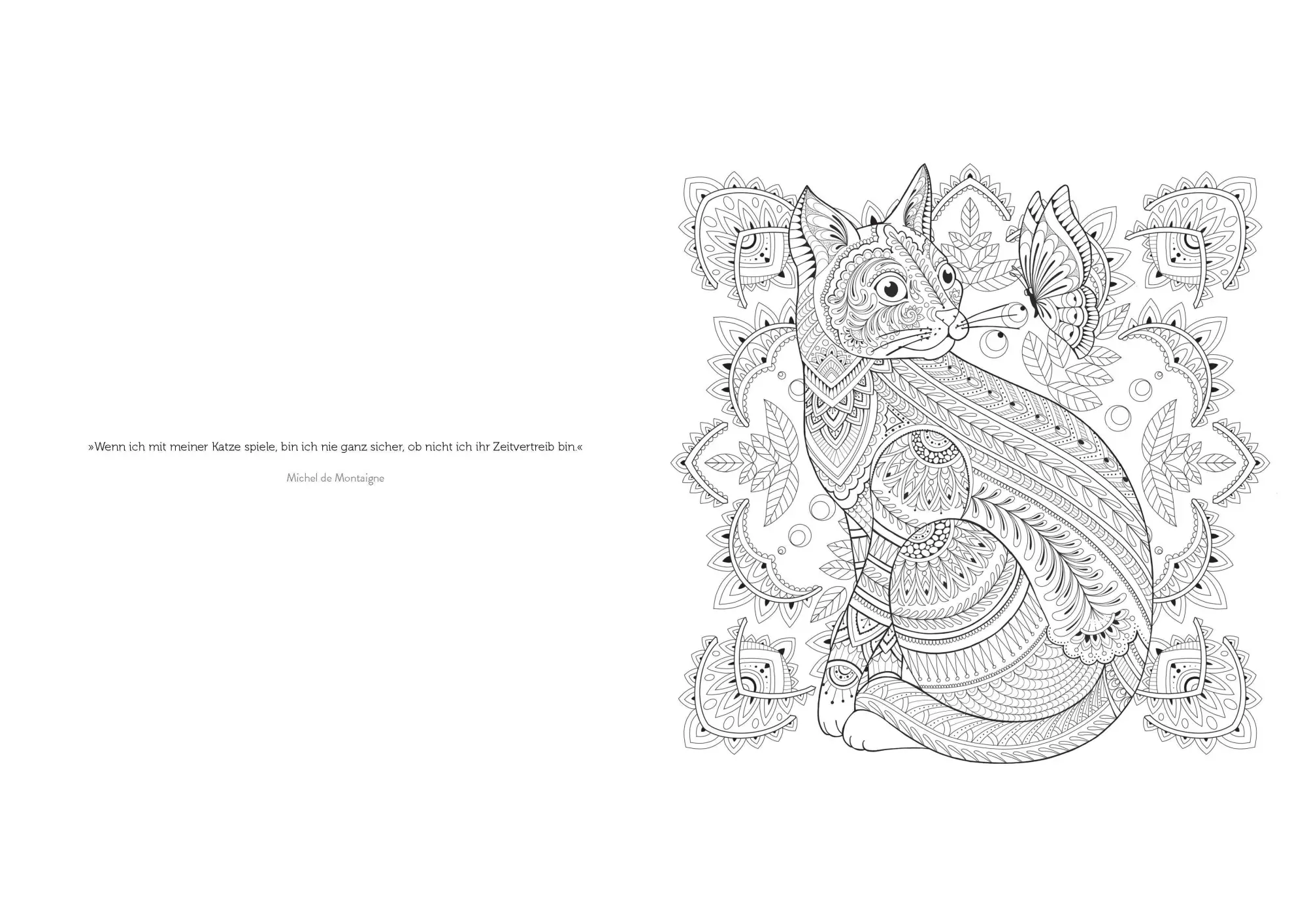 Bild: 9783809452751 | Katzen-Mandalas - 28 Motive zum Entspannen und Wohlfühlen | Zottino