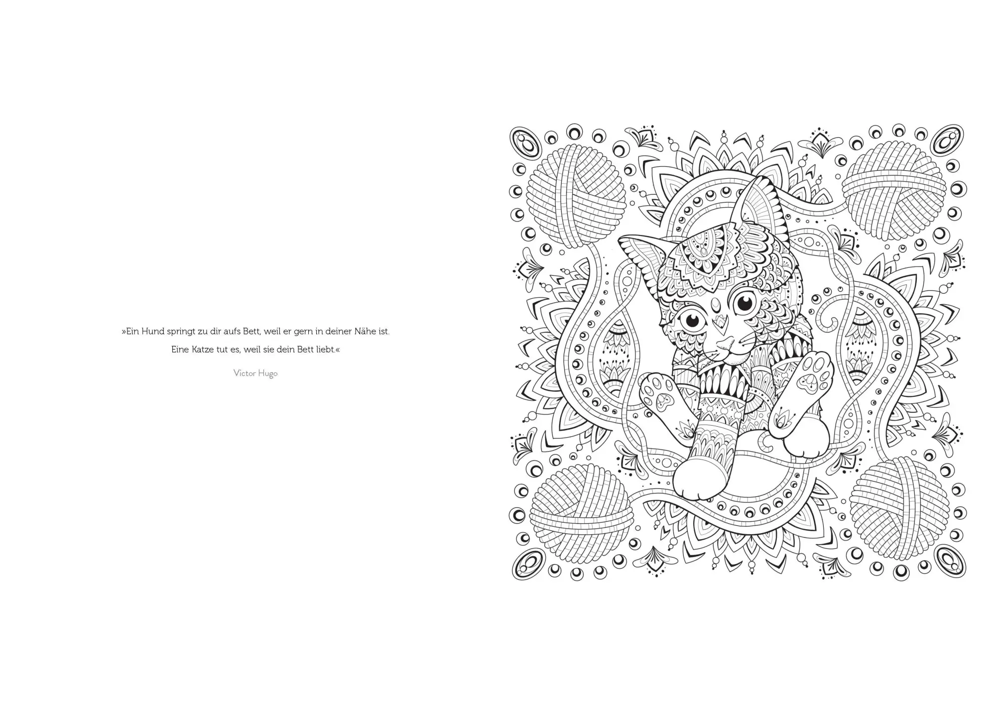 Bild: 9783809452751 | Katzen-Mandalas - 28 Motive zum Entspannen und Wohlfühlen | Zottino