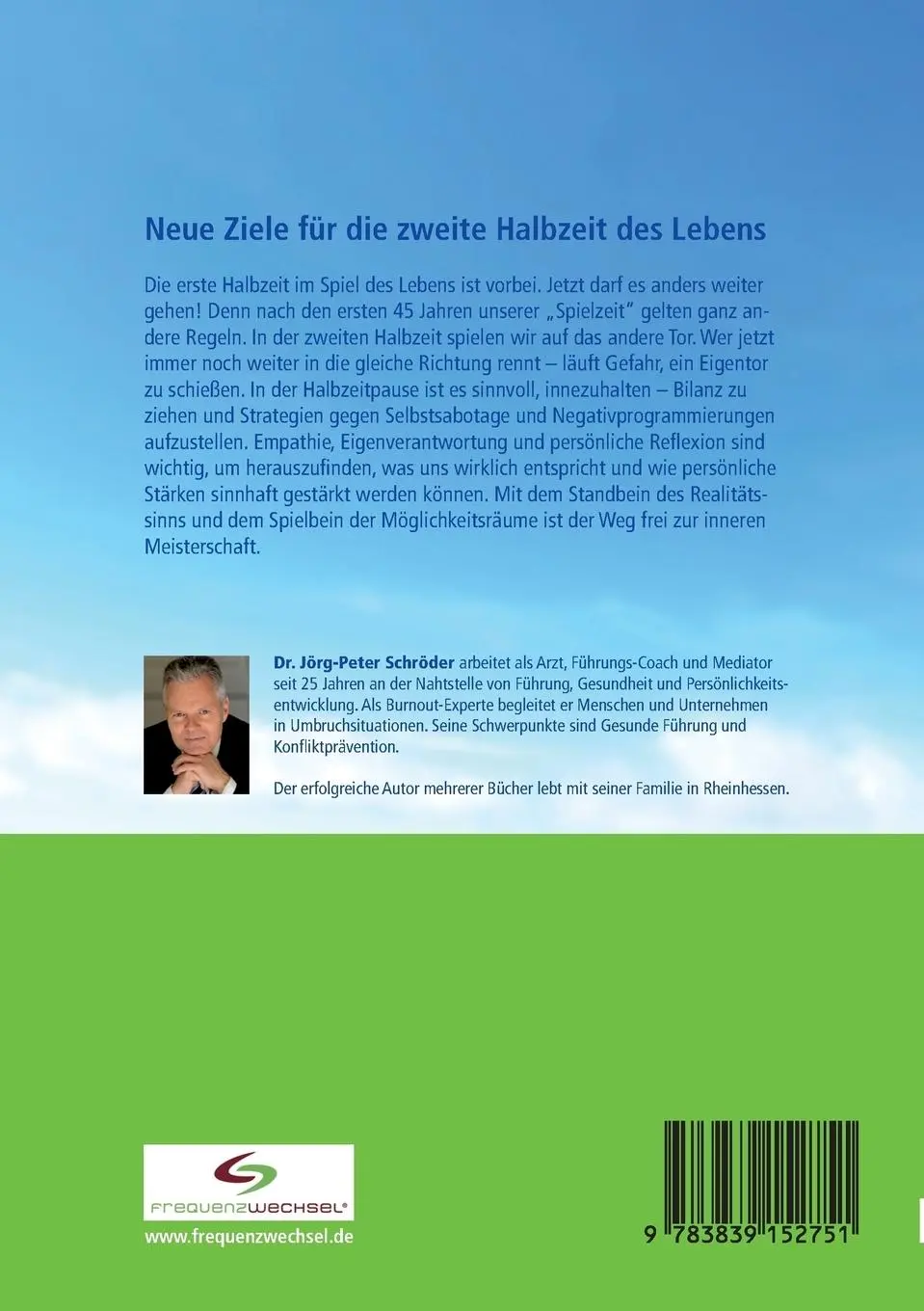 Rückseite: 9783839152751 | Halbzeit - Der Weg zur inneren Meisterschaft | Jörg-Peter Schröder