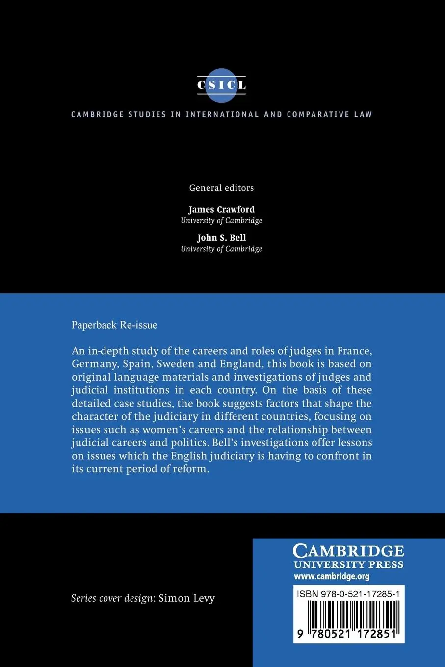 Rückseite: 9780521172851 | Judiciaries Within Europe | A Comparative Review | Bell John (u. a.)