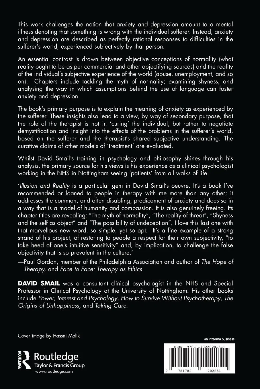 Rückseite: 9781782202851 | Illusion and Reality | The Meaning of Anxiety | David Smail | Buch