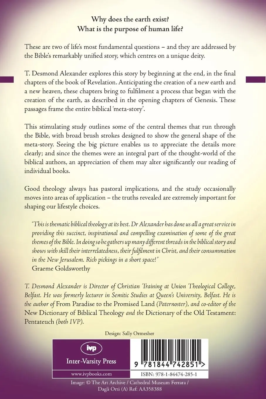 Rückseite: 9781844742851 | From Eden to the New Jerusalem | T Desmond Alexander | Taschenbuch
