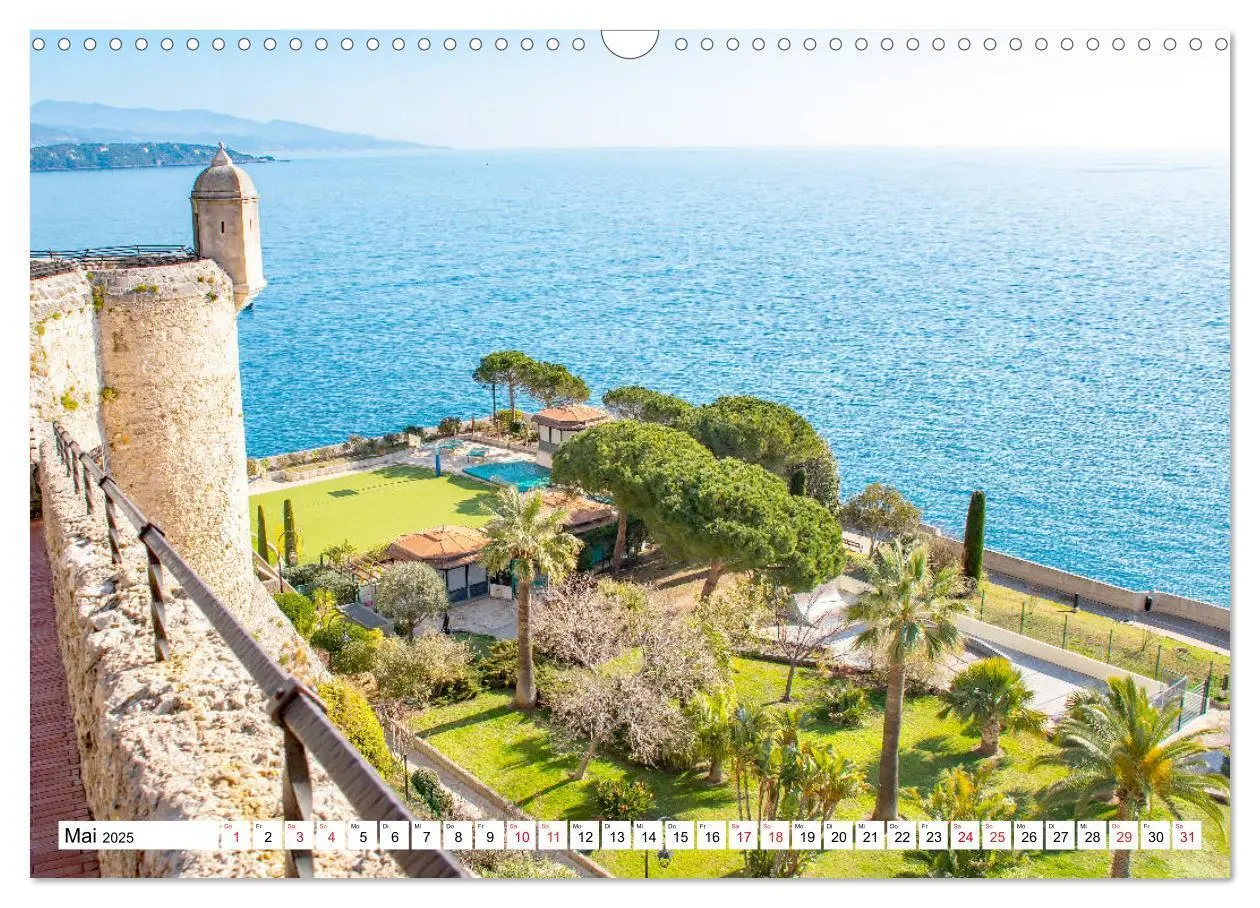 Bild: 9783435122851 | Côte d'Azur - malerische Küste am Mittelmeer (Wandkalender 2025 DIN...