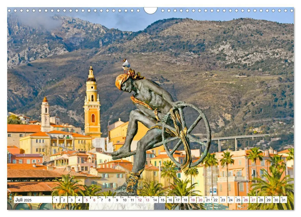 Bild: 9783435122851 | Côte d'Azur - malerische Küste am Mittelmeer (Wandkalender 2025 DIN...