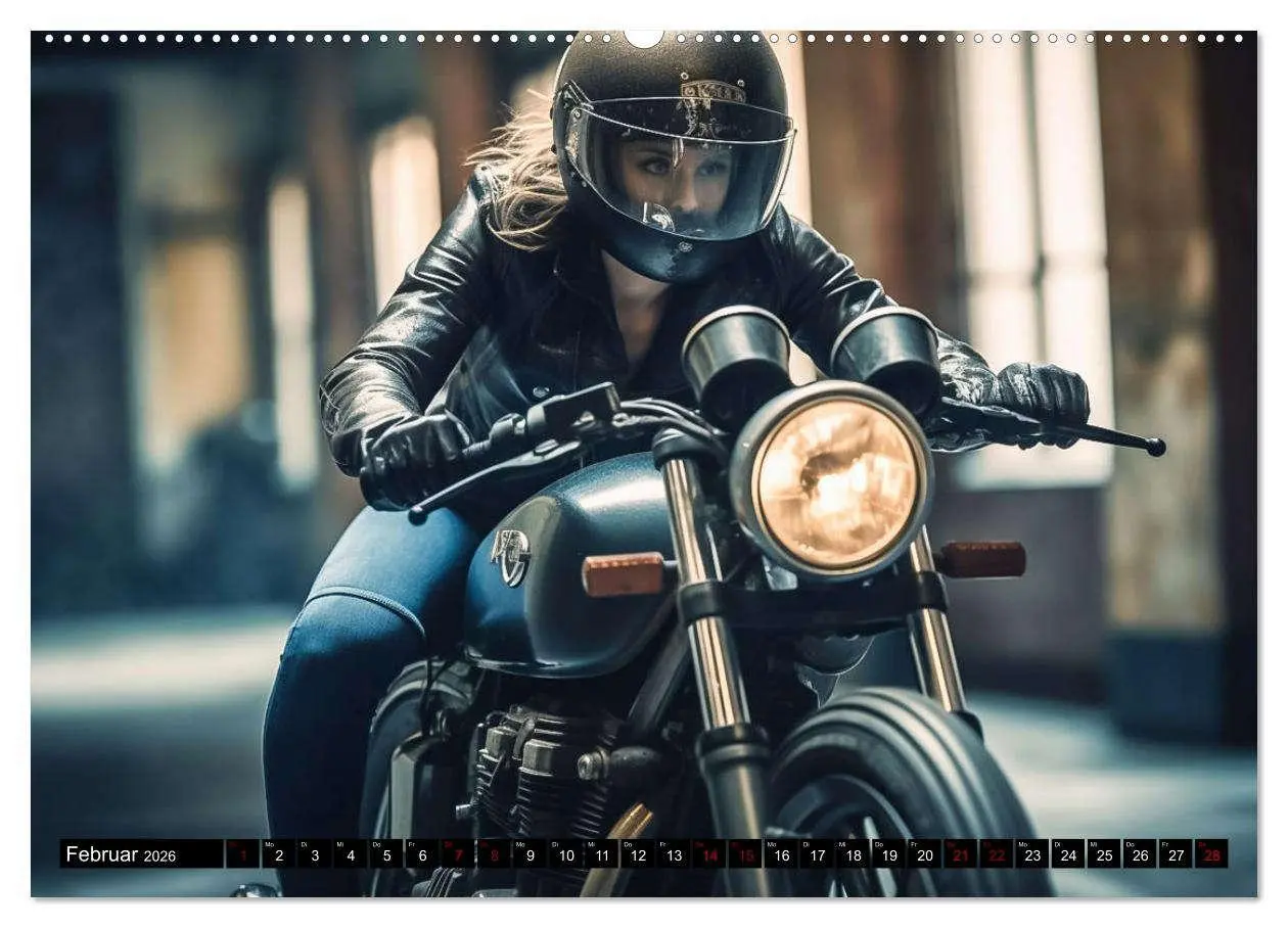 Bild: 9783457522851 | Urban Biker (Wandkalender 2026 DIN A2 quer), CALVENDO Monatskalender