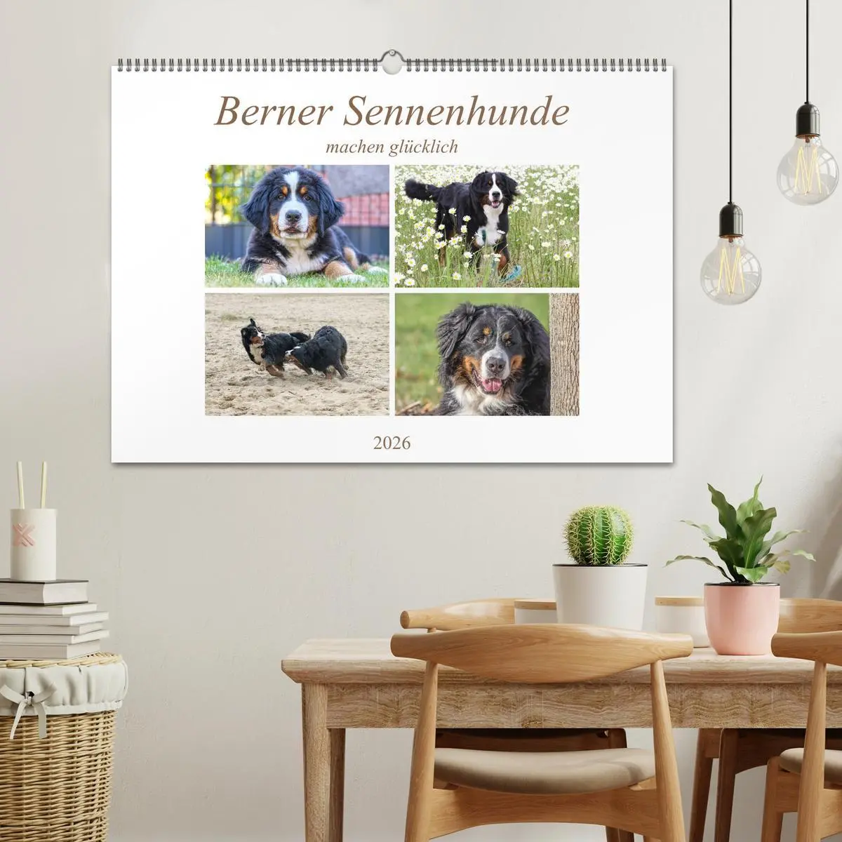 Bild: 9783457832851 | Berner Sennenhunde machen glücklich (Wandkalender 2026 DIN A2...