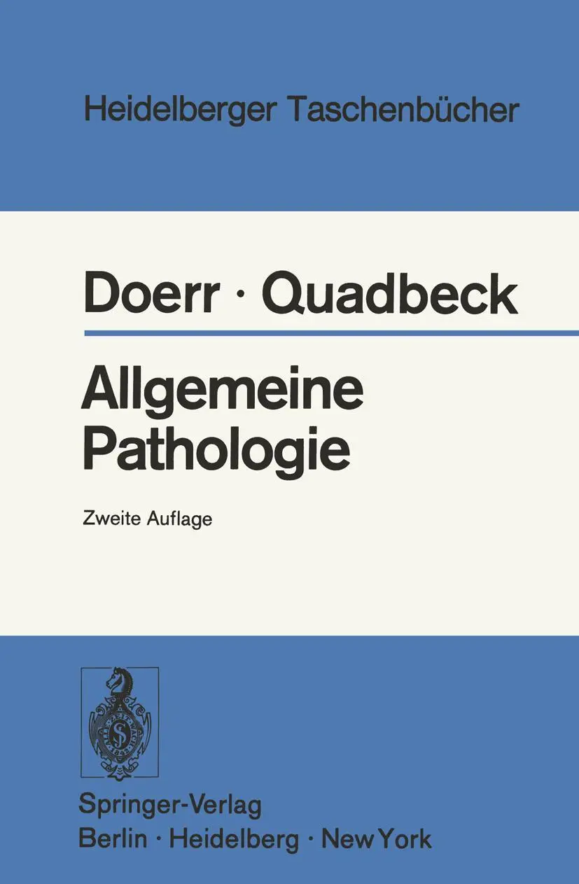 Cover: 9783540062851 | Allgemeine Pathologie | W. Doerr (u. a.) | Taschenbuch | xvi | Deutsch