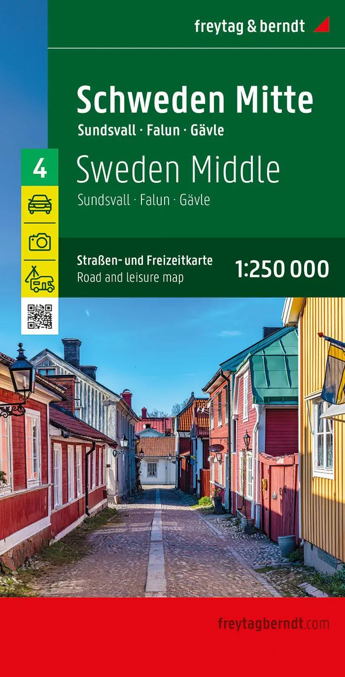 Cover: 9783707922851 | Schweden Mitte, Straßen- und Freizeitkarte 1:250.000, freytag &amp; berndt