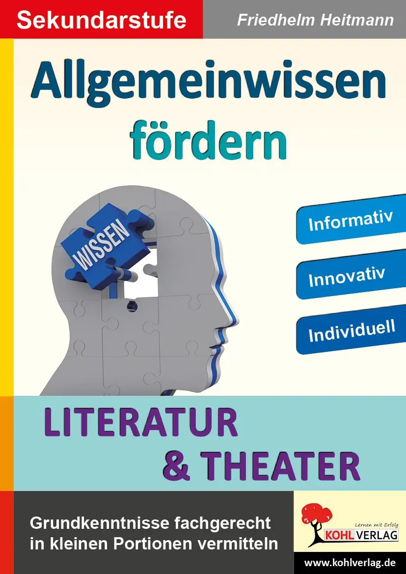 Cover: 9783966242851 | Allgemeinwissen fördern LITERATUR &amp; THEATER | Friedhelm Heitmann
