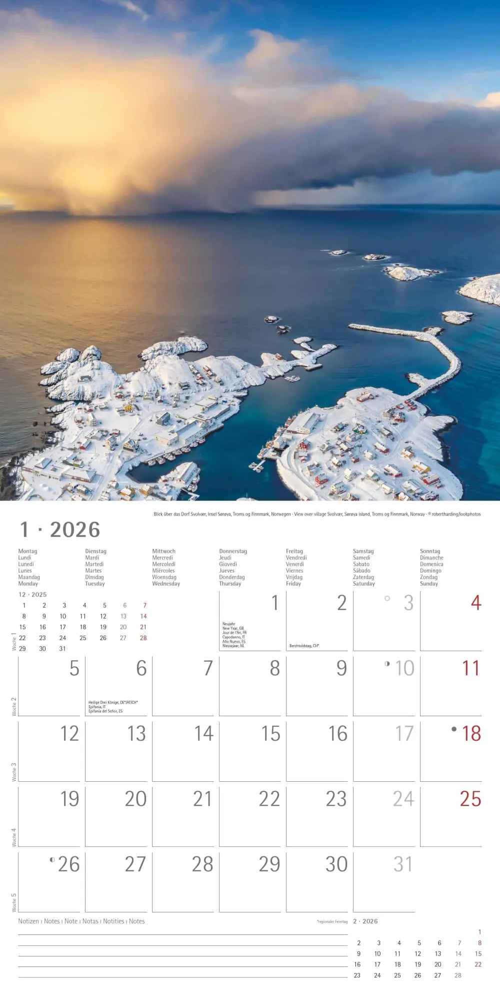 Bild: 4069095002951 | Alpha Edition - Am Meer 2026 Broschürenkalender, 30x30cm,...
