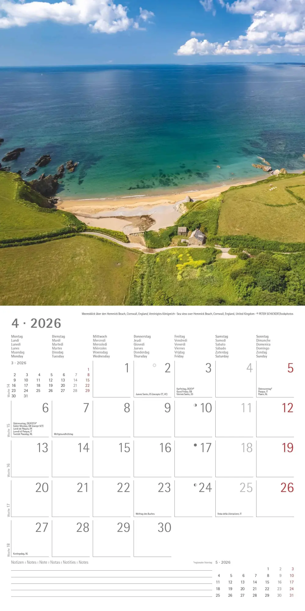 Bild: 4069095002951 | Alpha Edition - Am Meer 2026 Broschürenkalender, 30x30cm,...