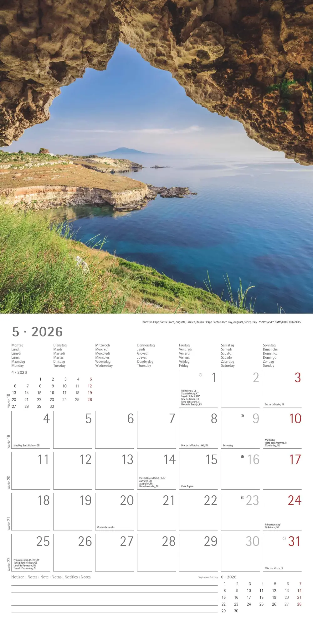 Bild: 4069095002951 | Alpha Edition - Am Meer 2026 Broschürenkalender, 30x30cm,...
