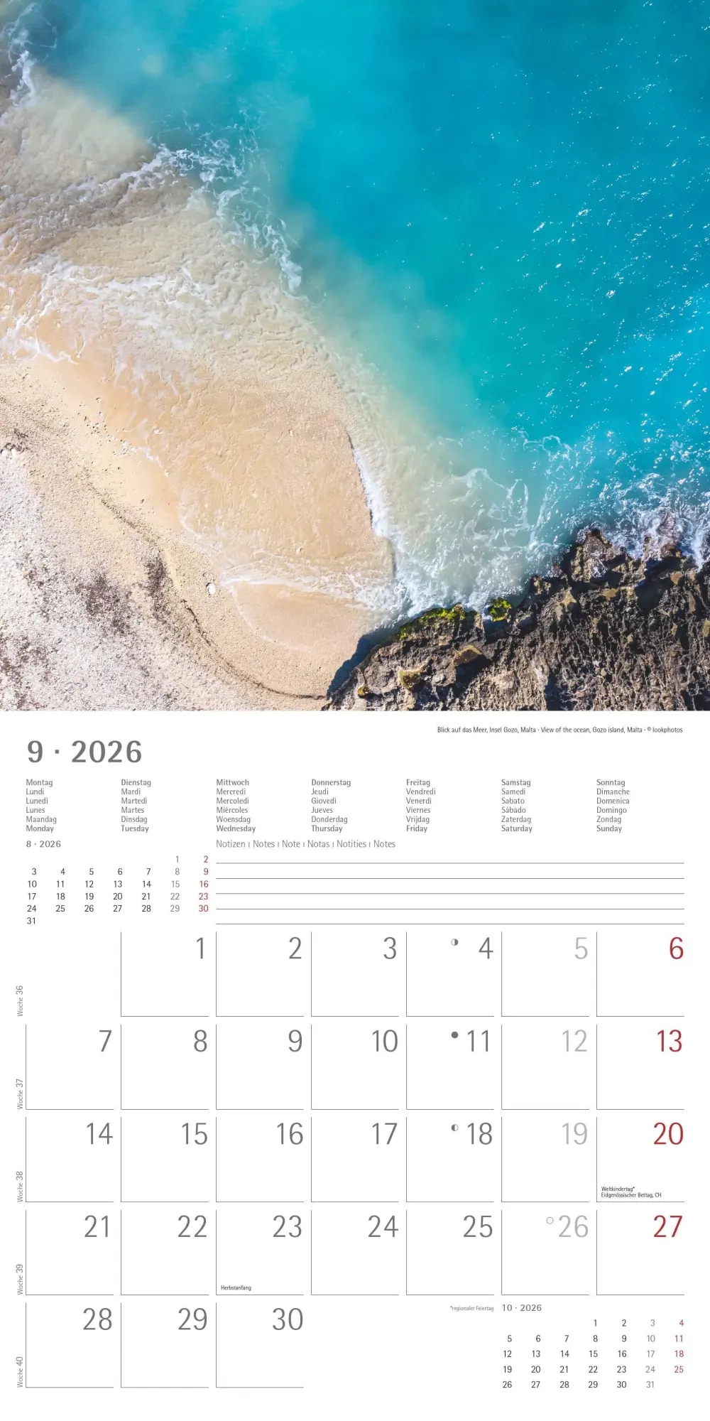 Bild: 4069095002951 | Alpha Edition - Am Meer 2026 Broschürenkalender, 30x30cm,...