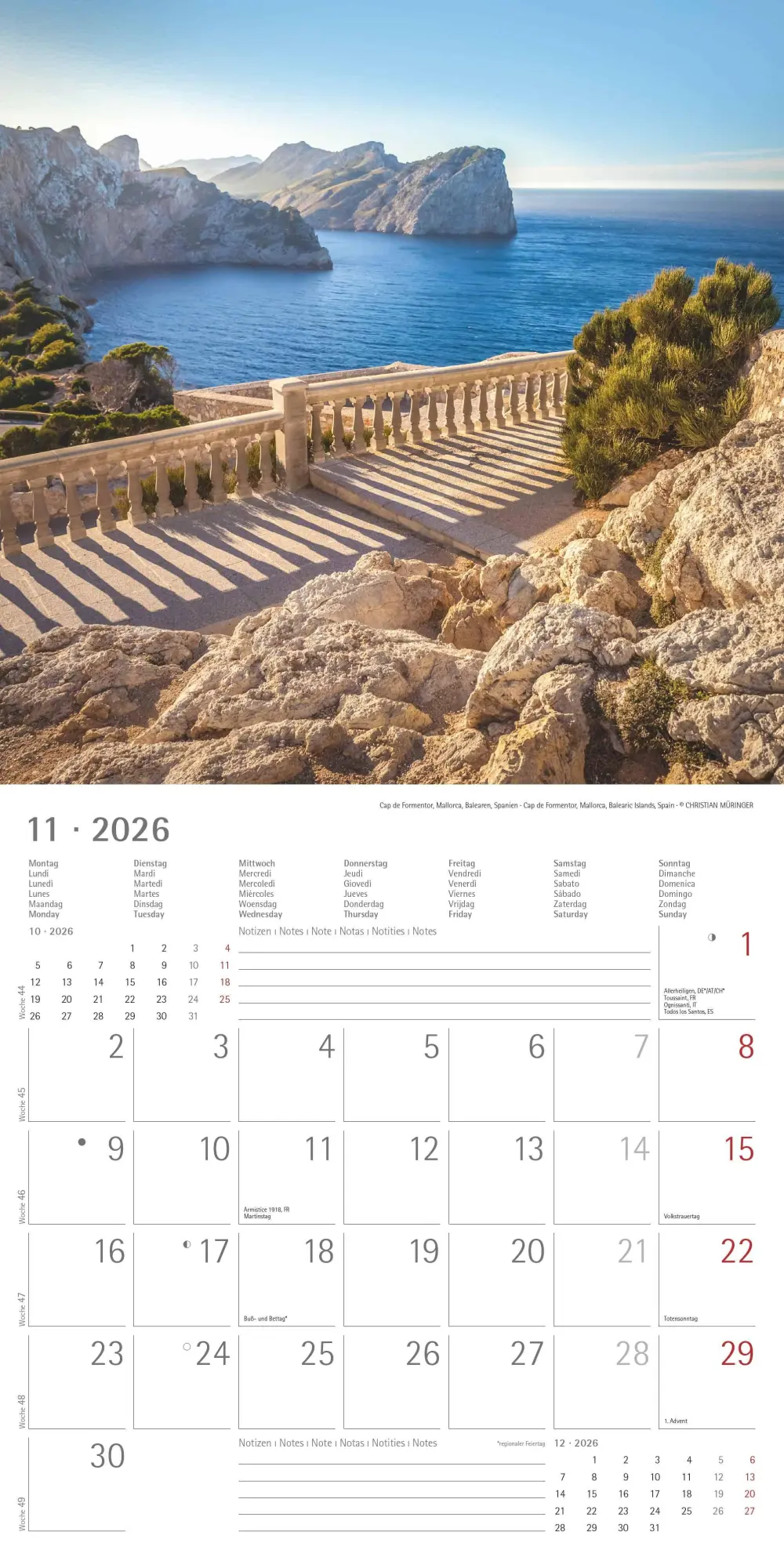 Bild: 4069095002951 | Alpha Edition - Am Meer 2026 Broschürenkalender, 30x30cm,...