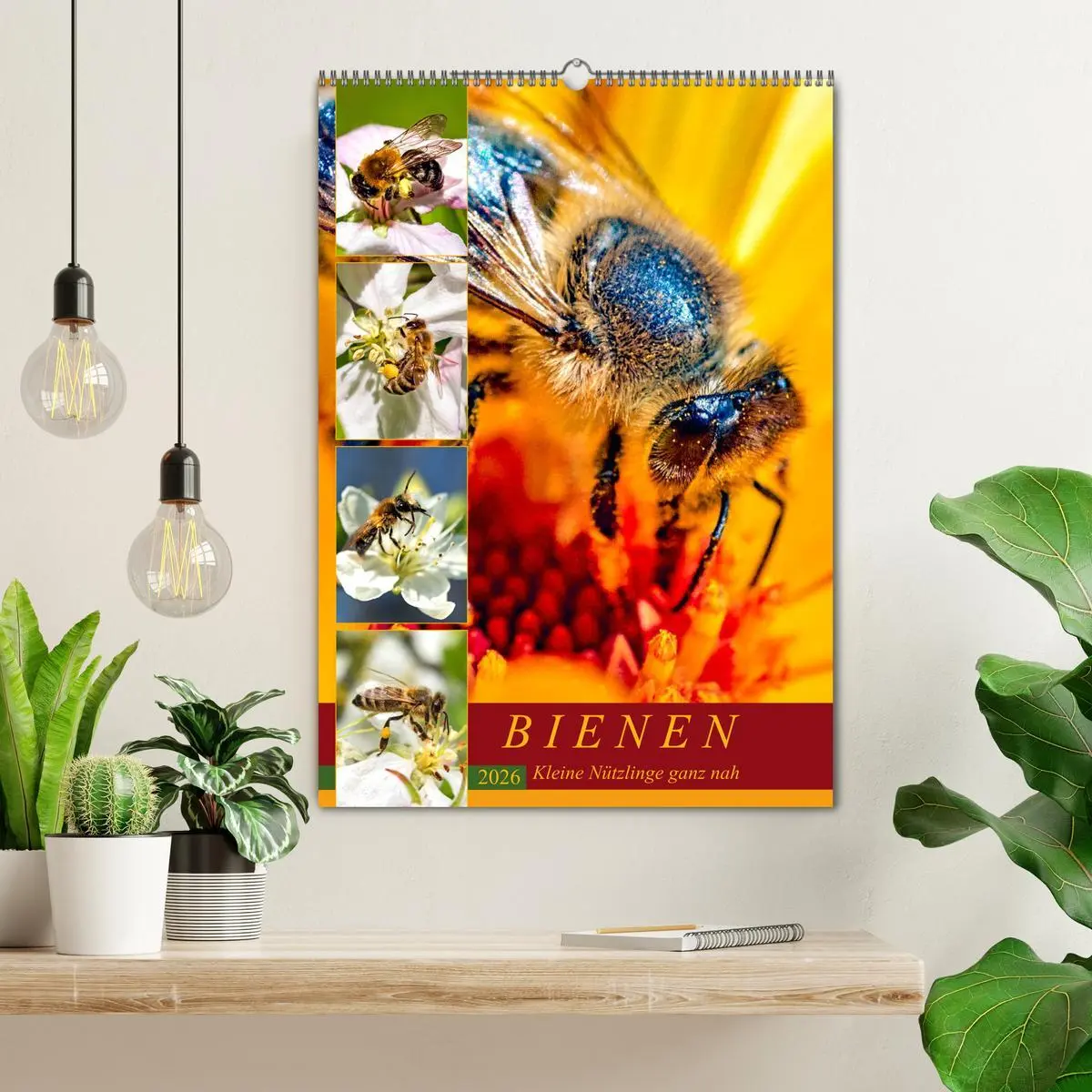 Bild: 9783516392951 | BIENEN - Kleine Nützlinge ganz nah (Wandkalender 2026 DIN A2 hoch),...