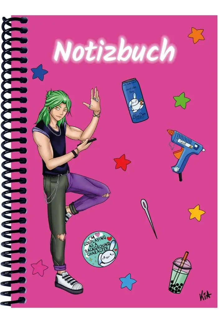 A 5 Notizbuch Manga Quinn, pink, blanko