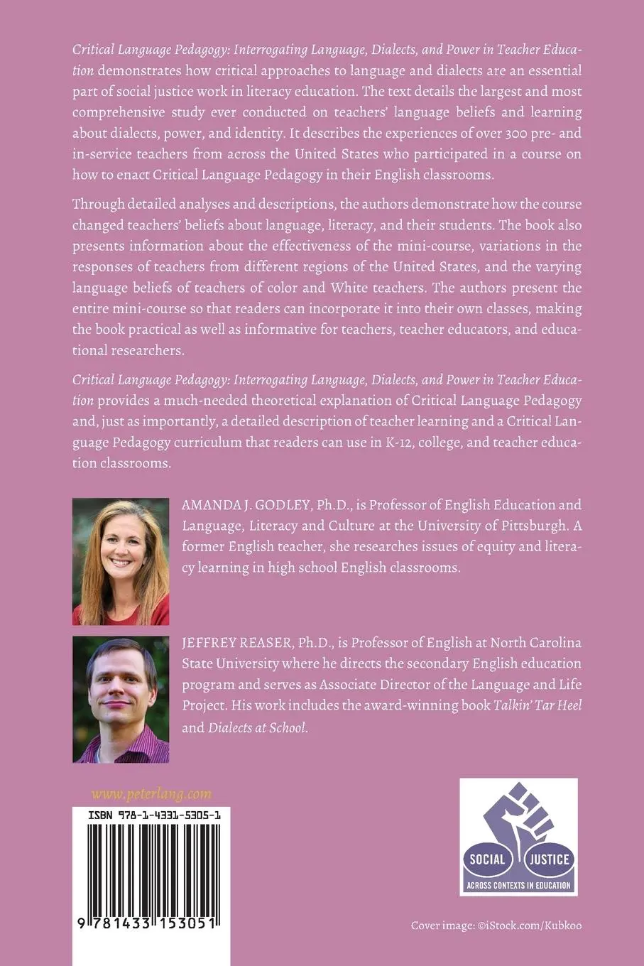 Rückseite: 9781433153051 | Critical Language Pedagogy | Amanda J. Godley (u. a.) | Taschenbuch