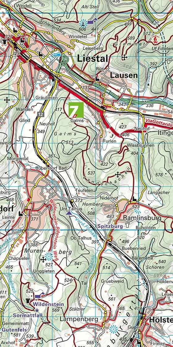 Bild: 9783259023051 | Basel / Solothurner Jura 05 Wanderkarte 1:40 000 matt laminiert | 2020