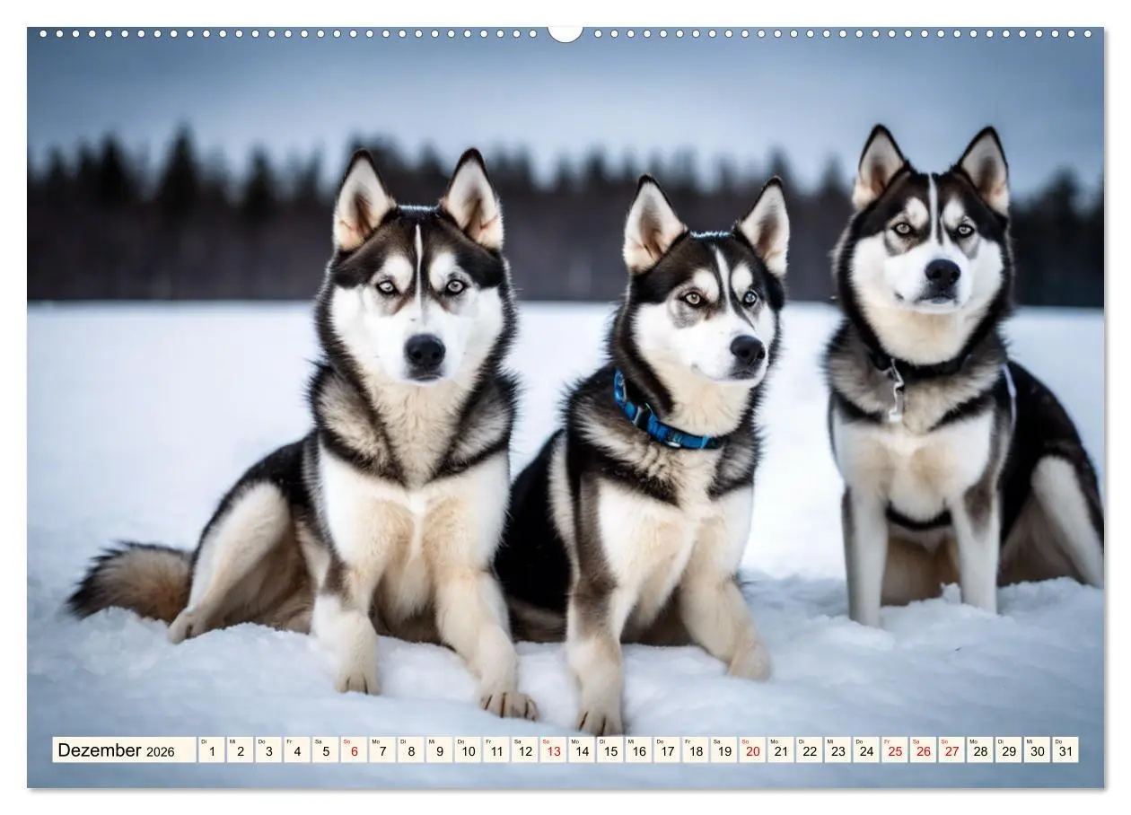 Bild: 9783457403051 | Siberian Huskies - die Extremsportler (hochwertiger Premium...