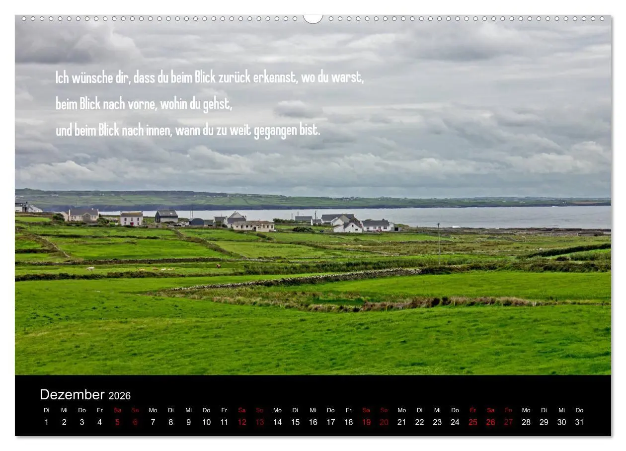 Bild: 9783457883051 | Irland - Irische Segenswünsche (Wandkalender 2026 DIN A2 quer),...