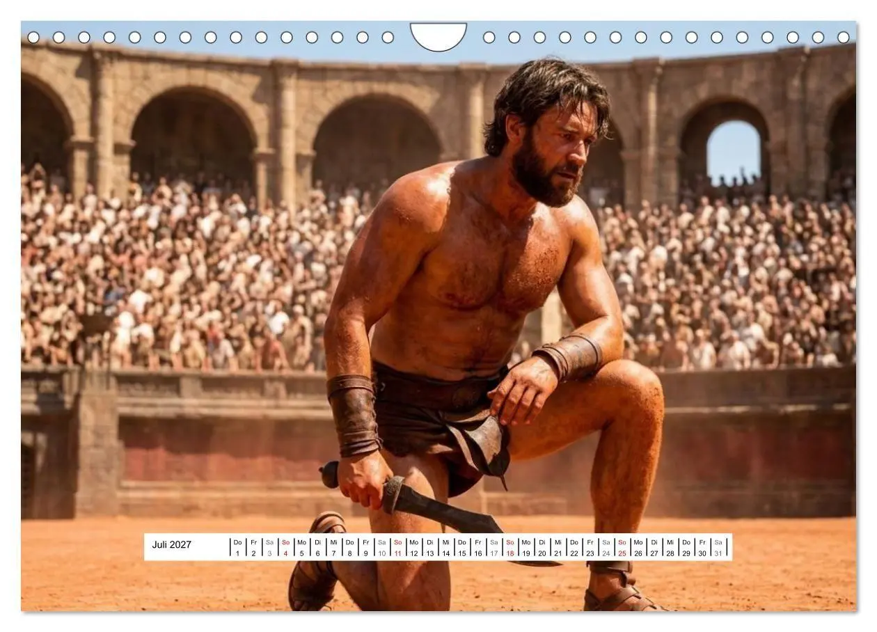 Bild: 9783516803051 | Echte Kerle - Gladiatoren (Wandkalender 2027 DIN A4 quer), CALVENDO...