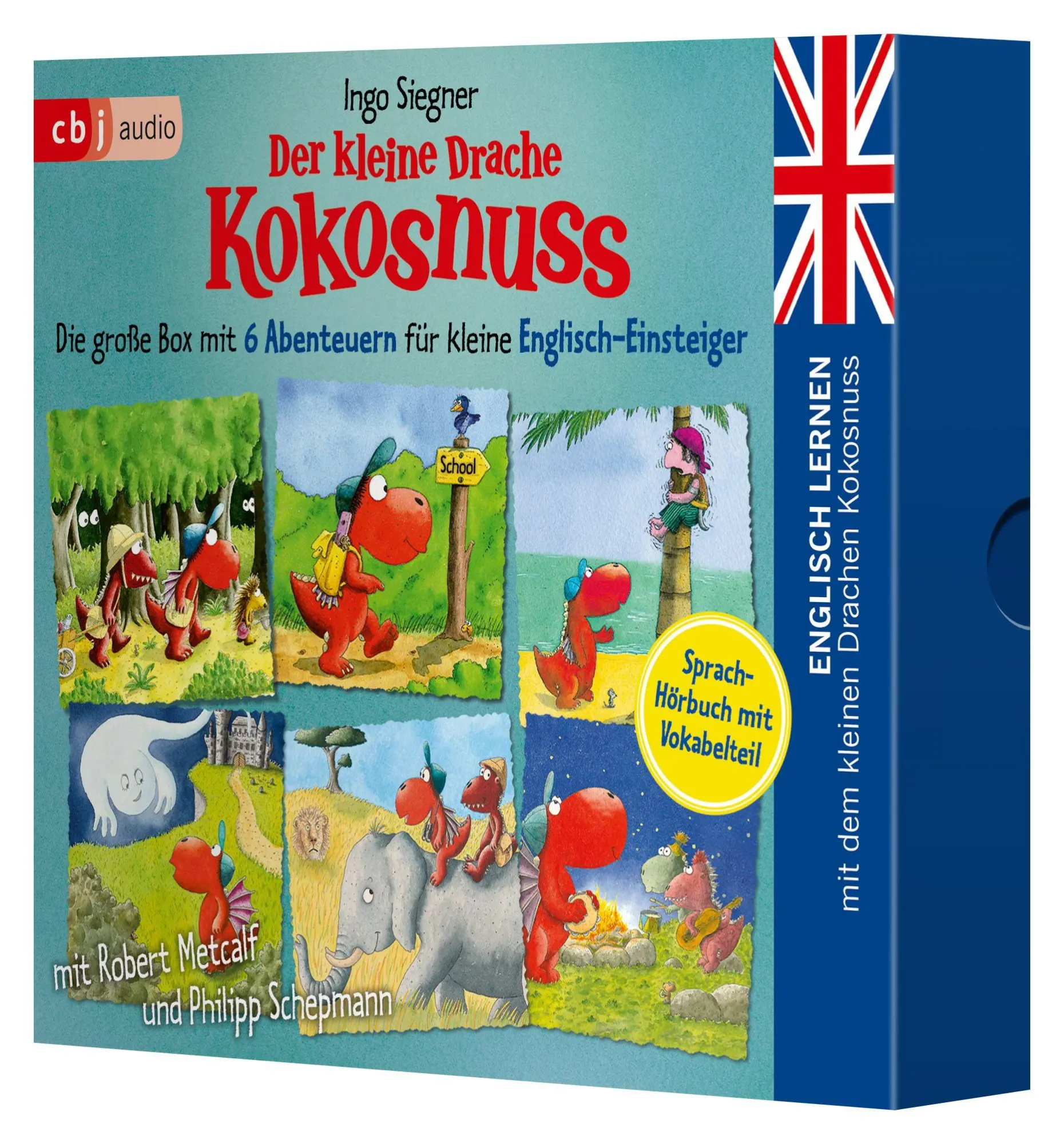 Cover: 9783759903051 | Englisch lernen mit dem kleinen Drachen Kokosnuss - Die große Box...