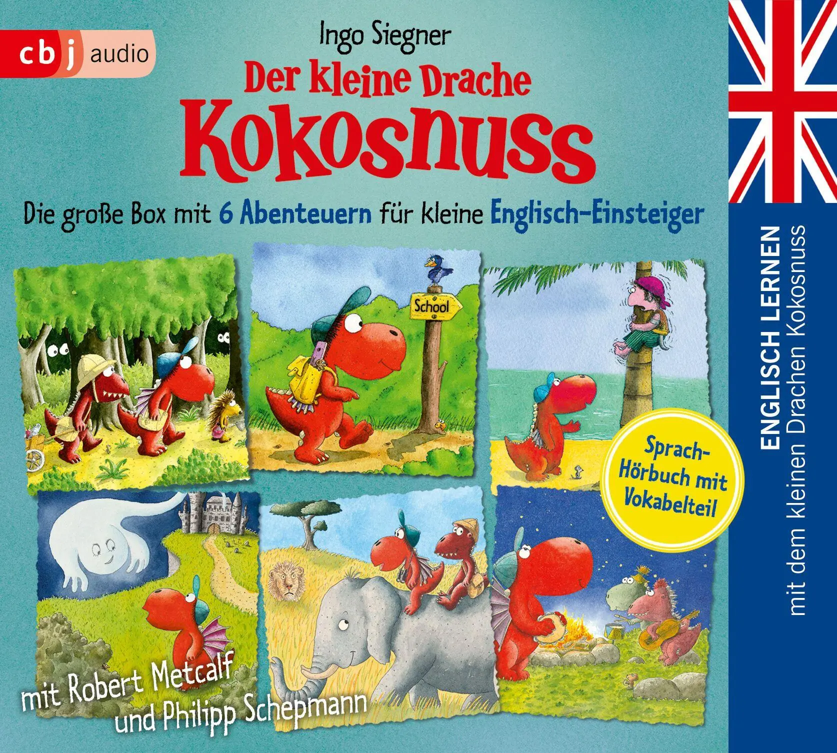 Bild: 9783759903051 | Englisch lernen mit dem kleinen Drachen Kokosnuss - Die große Box...