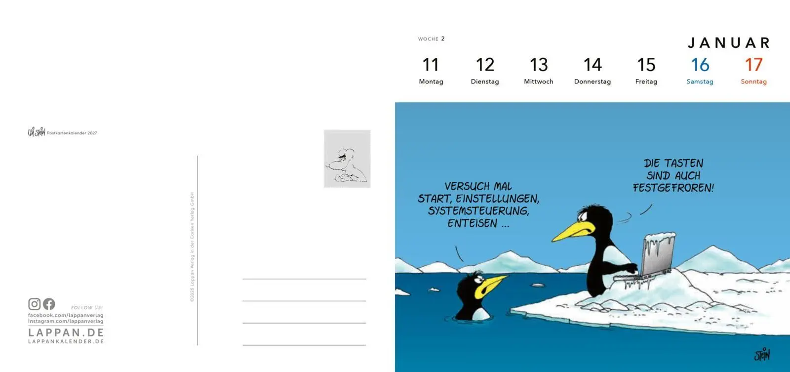 Bild: 9783830323051 | Uli Stein Postkartenkalender 2027 | Uli Stein | Kalender | 108 S.