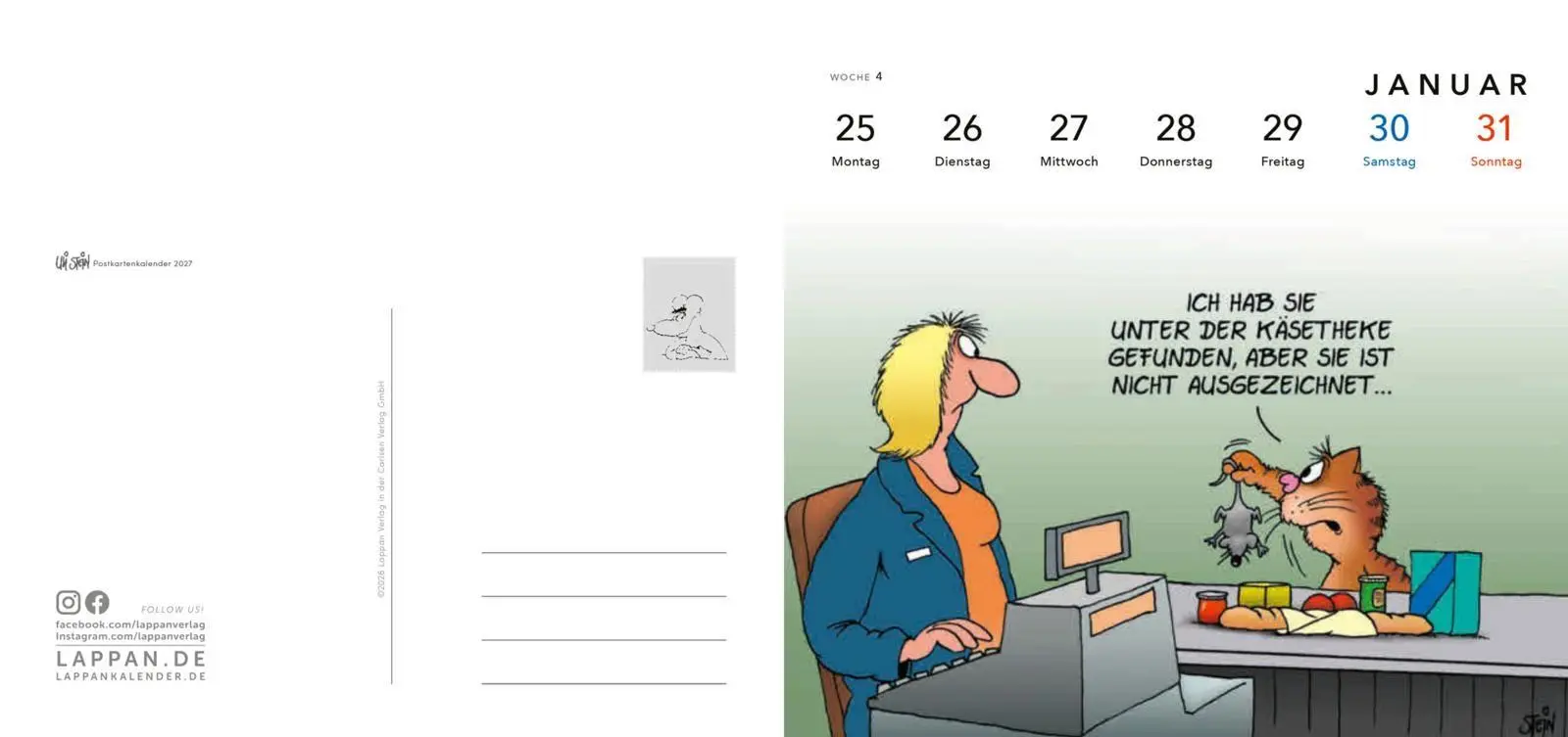 Bild: 9783830323051 | Uli Stein Postkartenkalender 2027 | Uli Stein | Kalender | 108 S.