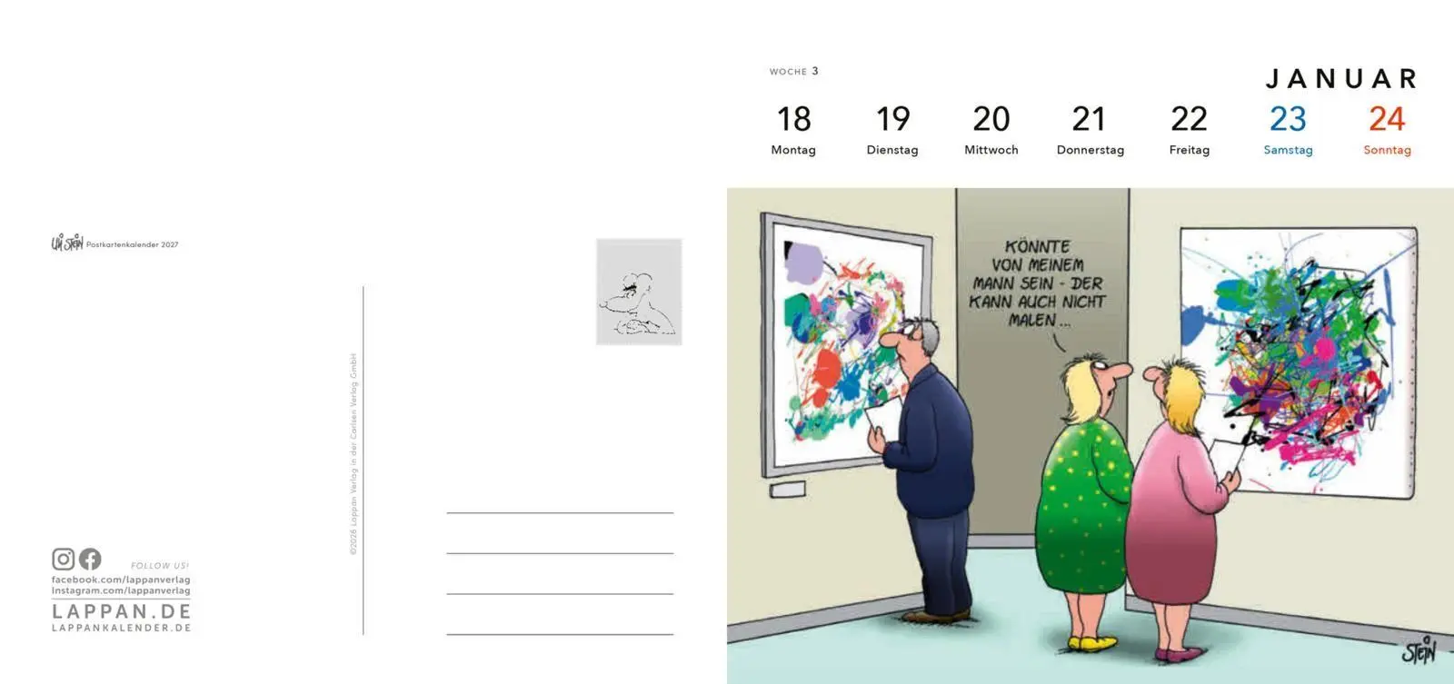 Bild: 9783830323051 | Uli Stein Postkartenkalender 2027 | Uli Stein | Kalender | 108 S.