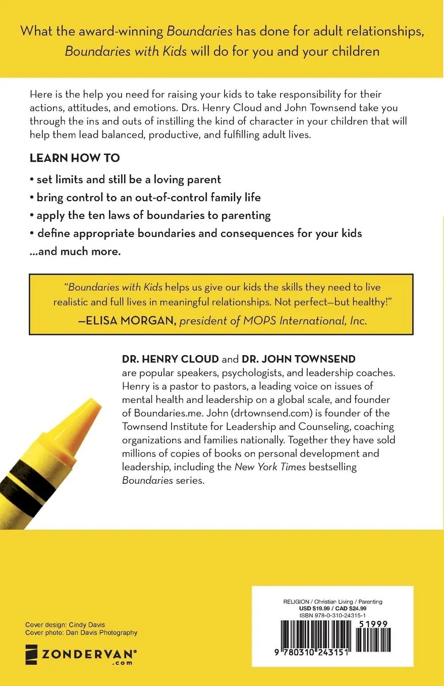 Rückseite: 9780310243151 | Boundaries with Kids | How Healthy Choices Grow Healthy Children