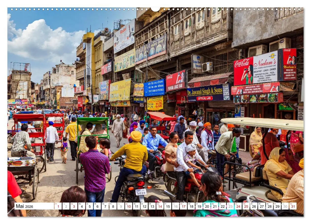 Bild: 9783457633151 | Faszination Indien (Wandkalender 2026 DIN A2 quer), CALVENDO...