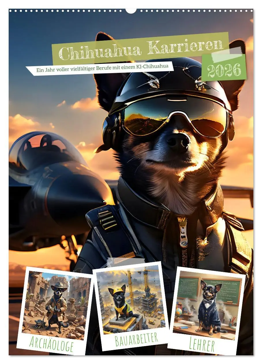 Cover: 9783516273151 | Chihuahua Karrieren (Wandkalender 2026 DIN A2 hoch), CALVENDO...