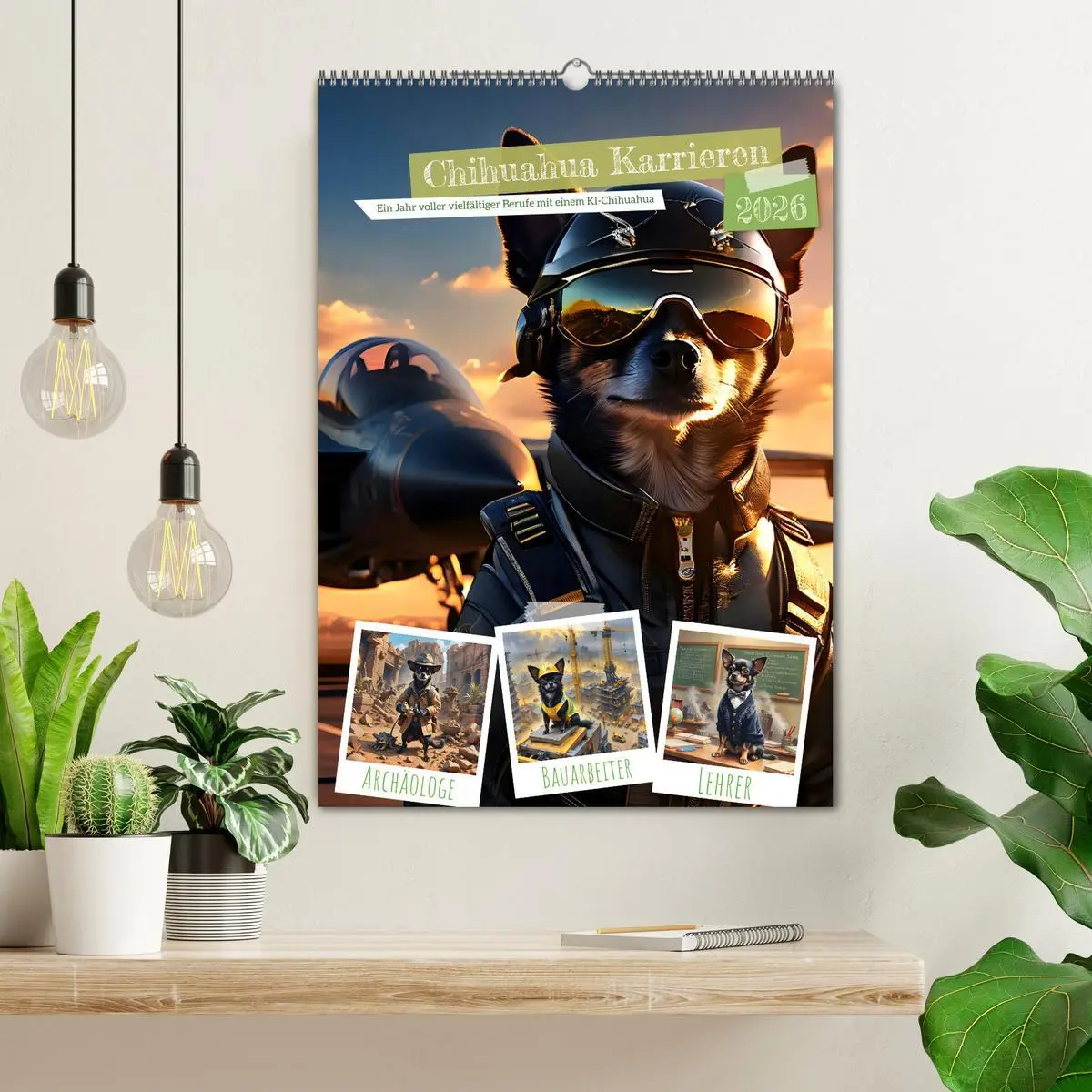 Bild: 9783516273151 | Chihuahua Karrieren (Wandkalender 2026 DIN A2 hoch), CALVENDO...
