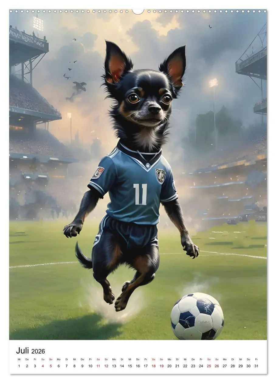 Bild: 9783516273151 | Chihuahua Karrieren (Wandkalender 2026 DIN A2 hoch), CALVENDO...