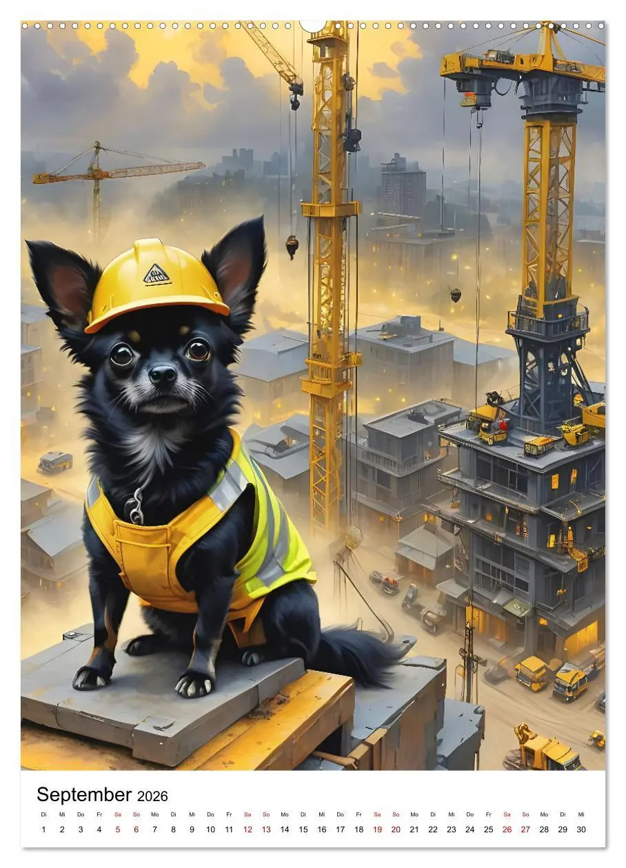 Bild: 9783516273151 | Chihuahua Karrieren (Wandkalender 2026 DIN A2 hoch), CALVENDO...