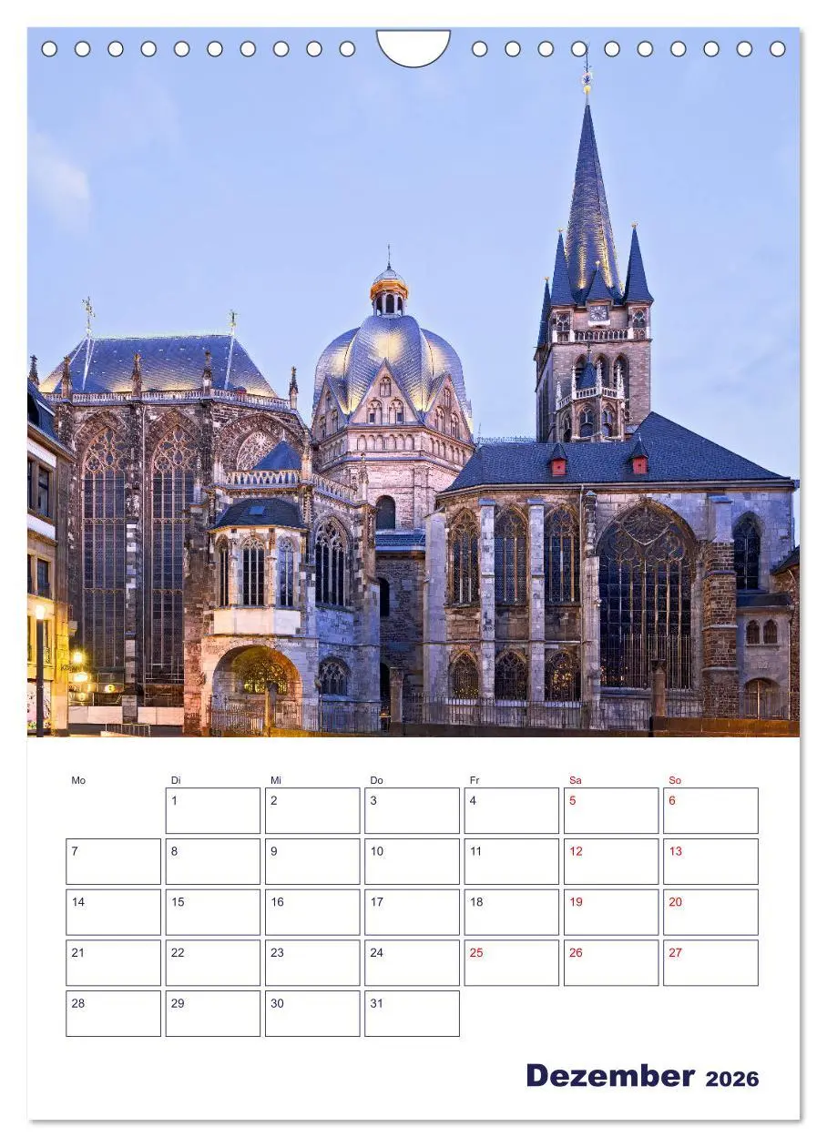 Bild: 9783516343151 | Zauberhaftes Aachen (Wandkalender 2026 DIN A4 hoch), CALVENDO...