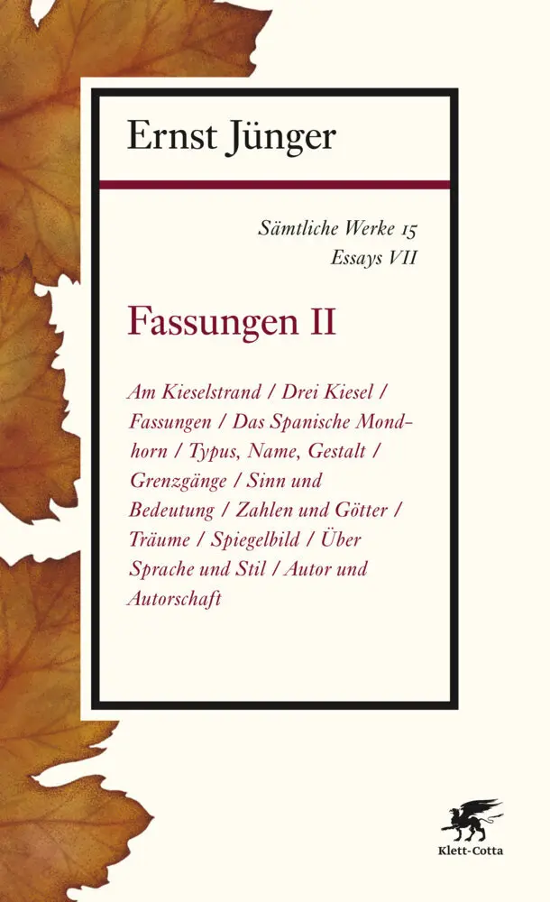 Cover: 9783608963151 | Fassungen. Tl.2 | Ernst Jünger | Taschenbuch | 519 S. | Deutsch | 2015