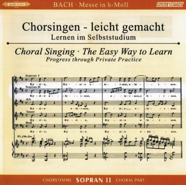 Cover: 4013788003251 | Chorsingen leicht gemacht - Johann Sebastian Bach: Messe h-moll BWV...
